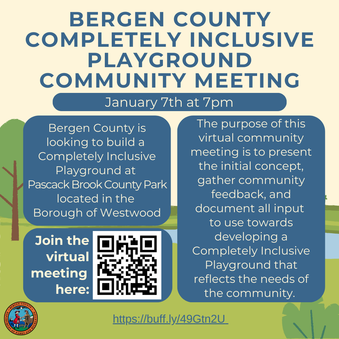 pascack brook completely inclusive playground community meeting 2.0