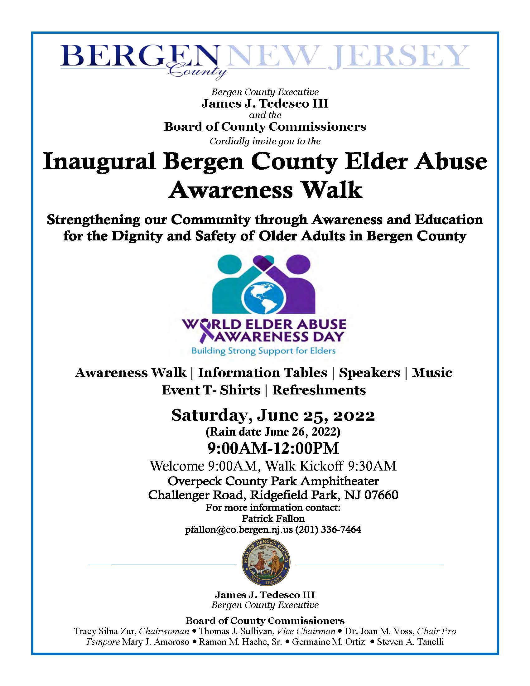 Elder Abuse Awareness Walk Flyer