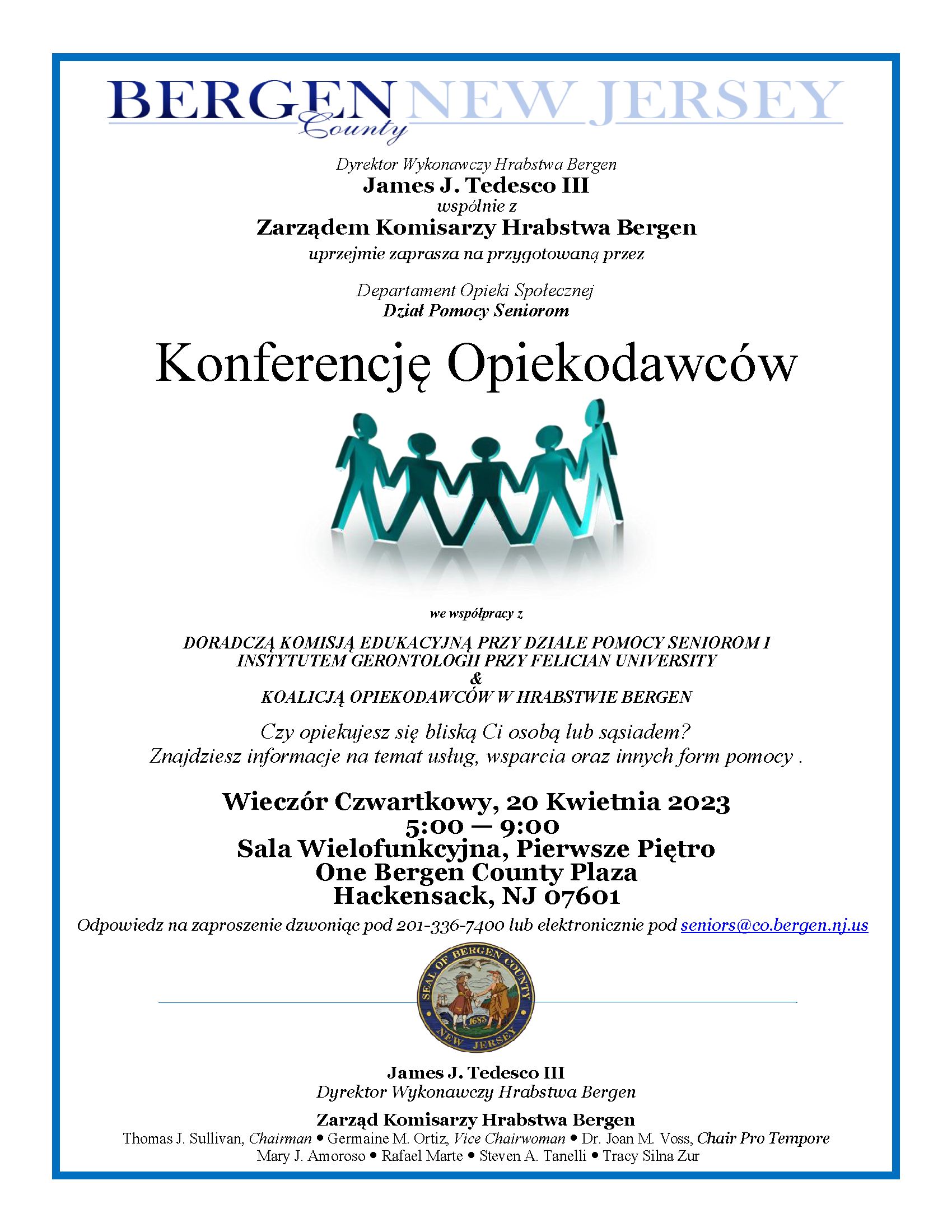 2023 spring caregiver conference flyer polish