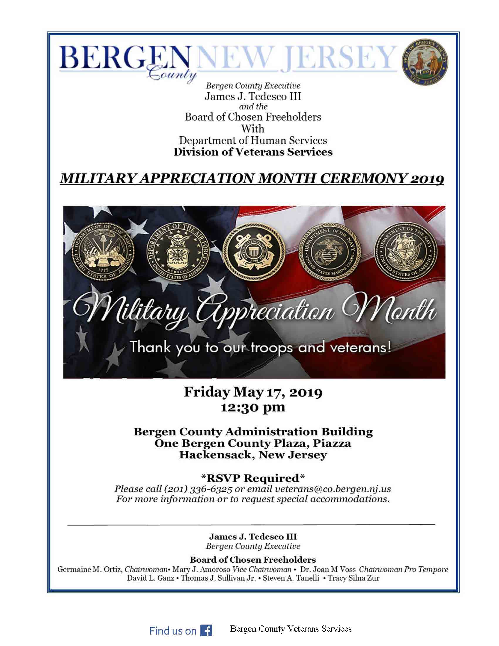 Veterans appreciation flyer