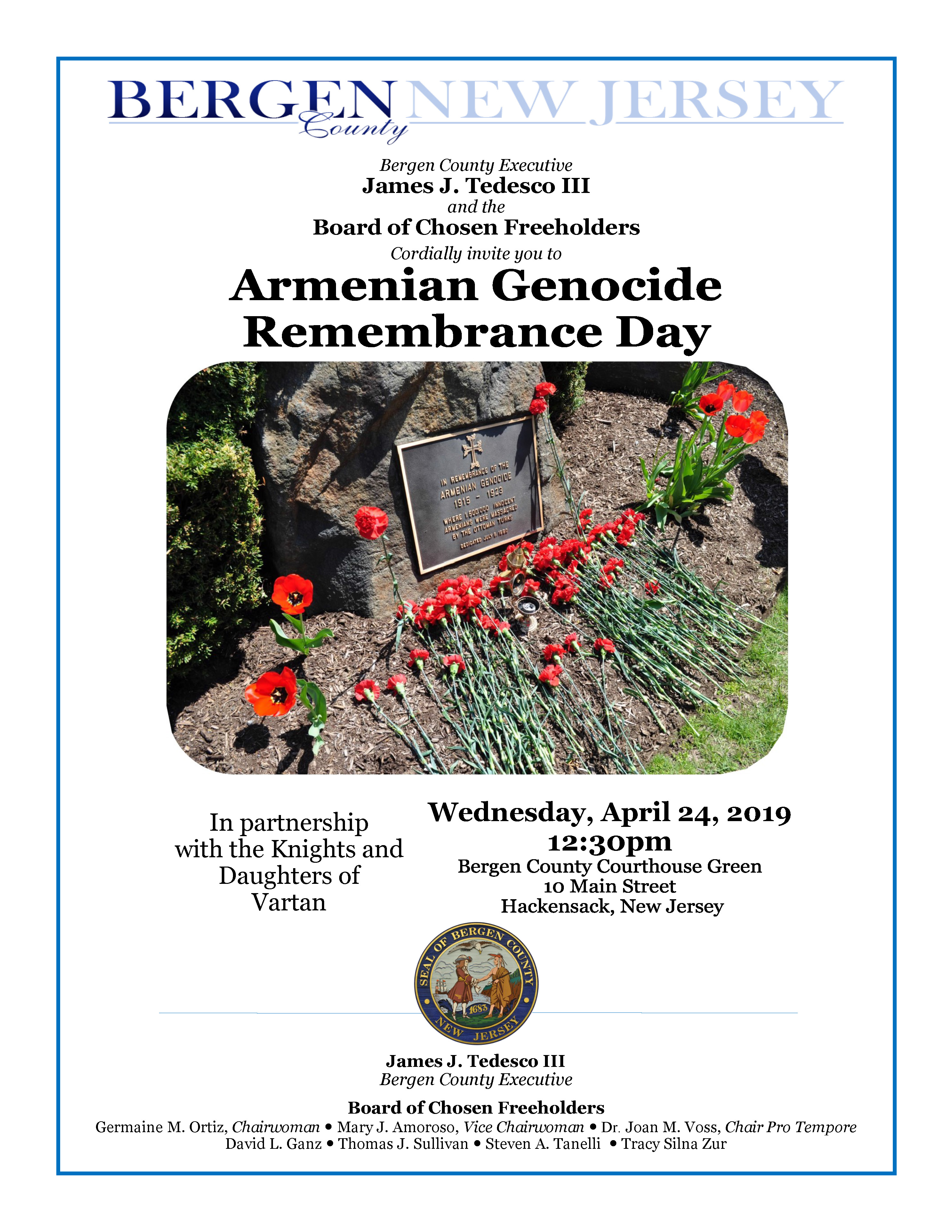 Armenian Genocide Rememberance Flyer